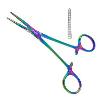 Crile Hemostatic Forceps Straight 5 1/2" Rainbow Coated