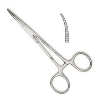 Crile Hemostatic Forceps Curved 5 1/2", Left Hand