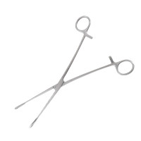 Foerster Sponge Forceps Straight 9 1/2" Serrated Jaws