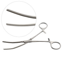 Baby Doyen Intestinal Forceps Curved 6 1/2"