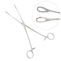 Foerster Sponge Forceps Straight 9 1/2" Smooth Jaws