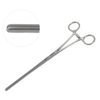 Kocher Intestinal Forceps Straight 10 1/2" Longitudinal Serrated