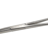 Kocher Intestinal Forceps Curved 10 1/2" Longitudinal Serrated