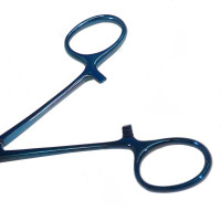 Allis Tissue Forceps 6" 4x5 Teeth, Blue Coated