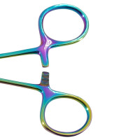 Allis Tissue Forceps 6" 4x5 Teeth, Rainbow Coated
