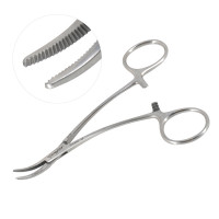 Enucleation Forceps 5 1/2 inch Curved
