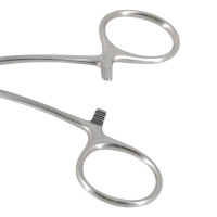 Eye Enucleation Forceps 5" Curved