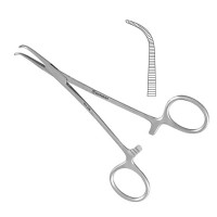 Mixter Hemostatic Forceps 7" Delicate Fully Curved Serrated