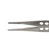 Thumb Tissue Forceps Serrated, 5 1/2" Fenestrated Handle