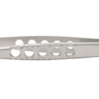 Thumb Tissue Forceps Serrated, 5 1/2" Fenestrated Handle