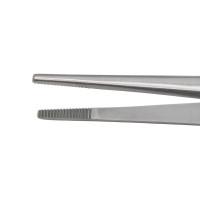 Thumb Tissue Forceps Serrated, 5" Fenestrated Handle
