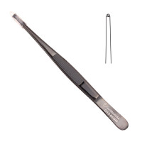 Thumb Tissue Forceps 5" 1x2 Teeth, Gun Metal