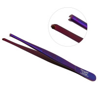 Thumb Tissue Forceps 5" 1x2 Teeth, Purple Coated