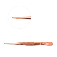 Tissue Forceps 5" 1x2 Teeth, Rose Gold