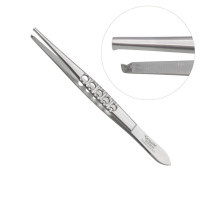 Thumb Tissue Forceps 1x2 Teeth, 6" Fenestrated Handle
