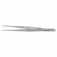 Semken Tissue Forceps 5", 1x2 Teeth Curved Tips