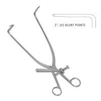 Deep Gelpi Lateral Retractor 10 1/2" 90 Degree Angle 3" 1x1 Blunt Points Speedlock Wrench