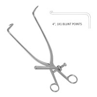 Deep Gelpi Lateral Retractor 10 1/2" 90 Degree Angle 4" 1x1 Blunt Points Speedlock Wrench