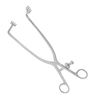 Deep Gelpi Retractor 10 1/2" 90 Degree Angle 3 1/2" 4 Sharp Prongs Speedlock