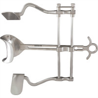 Balfour Abdominal Retractor Solid Side Blades 7" Spread Standard