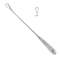 Sims Uterine Curettes Sharp Malleable Shaft 11" Size 2