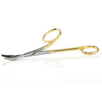 Gillies Needle Holder 4 3/4" One Large Offset Ring Tungsten Carbide, Straight Tip