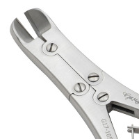 Pin & Wire Cutter Double Action 9", Angled, Tungsten Carbide, Maximum Capacity 2.4mm (3/32")