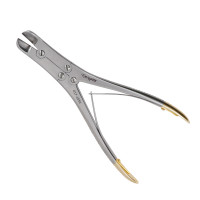 Pin & Wire Cutter Double Action 9 inch, Angled, Tungsten Carbide, Maximum Capacity 2.4mm (3/32 inch)