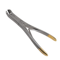 Pin & Wire Cutter Double Action 9", Angled, Tungsten Carbide, Maximum Capacity 2.4mm (3/32")
