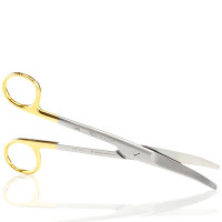Mayo Dissecting Scissors 6 3/4", Curved, Tungsten Carbide Insert Blades, Left Hand