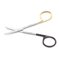 Super Sharp Strabismus Scissors 4 1/4" Curved - Tungsten Carbide