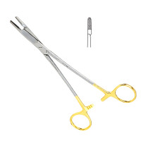 Olsen Hegar Needle Holder Scissors Combination 4 3/4" Serrated - Tungsten Carbide