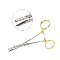 Olsen Hegar Needle Holder Scissors Combination 4 3/4" Serrated - Tungsten Carbide