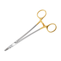 Heaney Needle Holder Serrated Curved 8" Tungsten Carbide