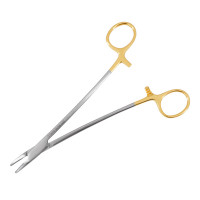 Heaney Needle Holder  Tungsten Carbide  Curved  10"