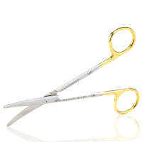 Metzenbaum Scissors 7" Curved Tungsten Carbide Insert Blades - Left Hand