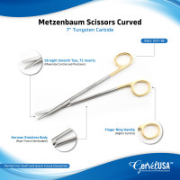 Metzenbaum Scissors 7" Curved - Tungsten Carbide