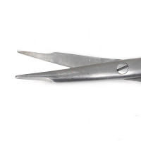 Stevens Tenotomy Scissors Curved with Blunt Tips 7", Tungsten Carbide, Super Sharp, Gold and Black Rings