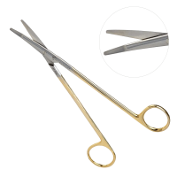 Super Sharp Ragnell Dissecting Scissors 5 1/2 inch Curved - Flat Tip - Tungsten Carbide Insert Blades