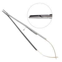 Castroviejo Needle Holder 18cm Straight Serrated Tungsten Carbide