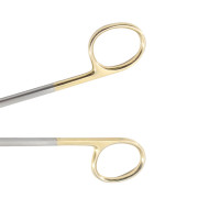Metzenbaum Scissors 7" Straight Tungsten Carbide Insert Blades - Left Hand
