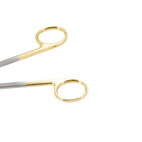 Metzenbaum Scissors 5 3/4" Curved Tungsten Carbide Insert Blades - Left Hand