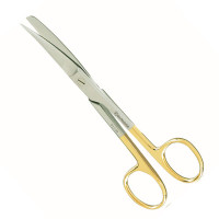 Operating Scissors Sharp Blunt Curved 4 1/2" - Tungsten Carbide