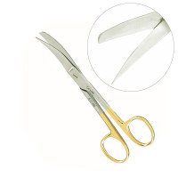 Operating Scissors Sharp Blunt Curved 5" - Tungsten Carbide