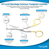 Hi Level Bandage Scissors 5 1/2" (Knowles) Tungsten Carbide