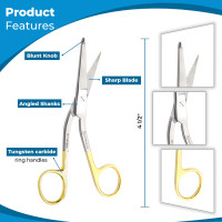 Hi Level Bandage Scissors 5 1/2" (Knowles) Tungsten Carbide