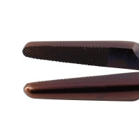Olsen Hegar Needle Holder Scissors Combination 6 1/2" Serrated, Tungsten Carbide - Purple