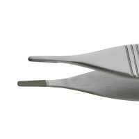 Adson Tissue Forceps Cross Serrated 4 3/4" Atraumatic Carbide Grip