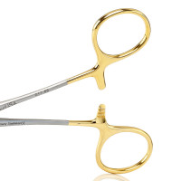 Olsen Hegar Needle Holder Scissors Combination 5 1/2" Serrated - Tungsten Carbide