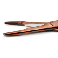 Olsen Hegar Needle Holder Scissors Combination 5 1/2" Serrated - Tungsten Carbide, Rose Gold